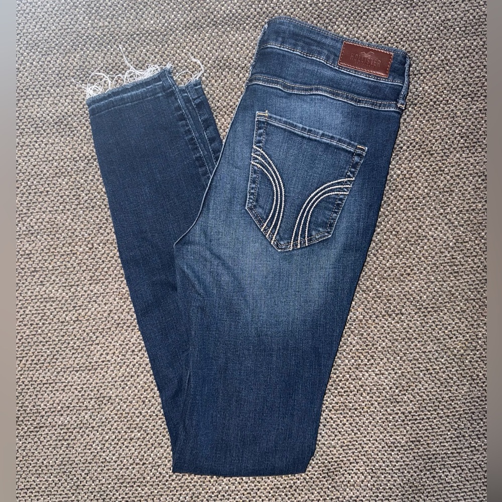 Hollister high rise super skinny distressed